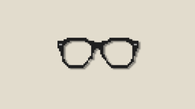 Retro Pixel Art Glasses Aesthetic Wallpaper HD 4K Cool Minimalist Background