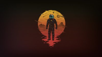 Cool Astronaut Space Wallpaper HD 4K Aesthetic Sci-Fi Art for Desktop