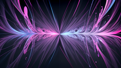 Abstract Neon Butterfly Wings Wallpaper HD 4K - Cool Purple Aesthetic