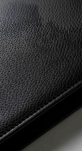 Black Leather Texture Aesthetic Wallpaper HD 4K - Premium Dark Background