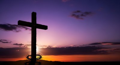 Spiritual Christian Cross Wallpaper HD 4K - Aesthetic Sunset Background