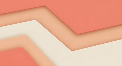 Minimalist Peach Geometric Aesthetic Wallpaper HD 4K Background