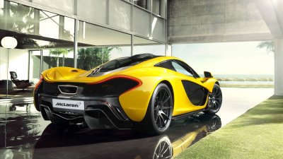 Cool Yellow McLaren P1 Supercar Wallpaper HD 4K Aesthetic