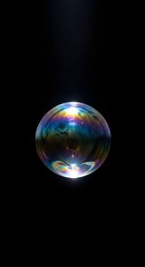 Aesthetic Iridescent Soap Bubble Wallpaper HD 4K - Cool Minimalist Design