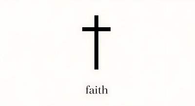 Faith Cross Minimalist Christian Wallpaper HD 4K Aesthetic White