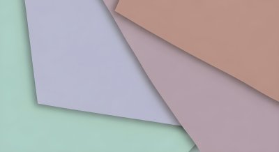 Aesthetic Minimalist Geometric Wallpaper HD 4K - Cool Pastel Material Design