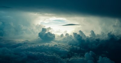 Ethereal Clouds Above the Sky Wallpaper HD 4K Aesthetic Cinematic View