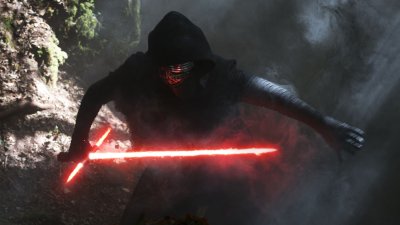 Kylo Ren Red Lightsaber Wallpaper HD 4K - Cool Star Wars Aesthetic