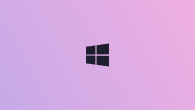 Minimalist Purple Windows Logo Aesthetic Wallpaper 4K HD for Desktop