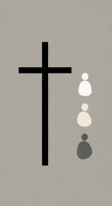 Minimalist Christian Cross Wallpaper HD 4K - Aesthetic Spiritual Art
