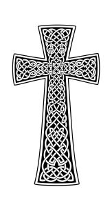 Intricate Celtic Cross Knotwork Wallpaper HD 4K - Aesthetic Art