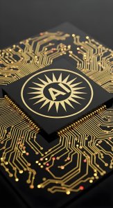 Futuristic AI Processor Chip 4K Wallpaper - Cool Tech Aesthetic HD