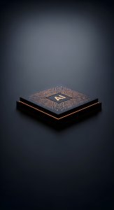 AI Microchip Technology Wallpaper HD 4K - Sleek Dark Aesthetic