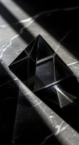 Minimalist Glass Pyramid Aesthetic Wallpaper HD 4K for Mobile and PC