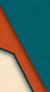 Aesthetic Teal and Orange Geometric Wallpaper HD 4K for Mobile