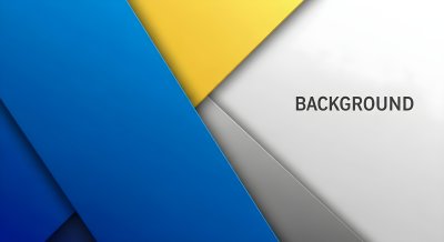 Modern Abstract Geometric Wallpaper HD 4K - Cool Blue and Yellow Aesthetic