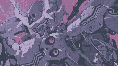 Aesthetic Purple Mecha Robot Wallpaper HD 4K - Cool Futuristic Sci-Fi Art
