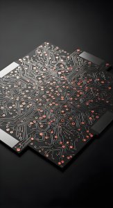 Dark Cyberpunk Motherboard Wallpaper HD 4K Aesthetic Tech Art