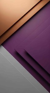 Aesthetic Abstract Geometric Layers Wallpaper HD 4K - Cool Purple & Copper