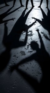 Dramatic Shadow Silhouette Aesthetic Wallpaper HD 4K for Desktop and Mobile