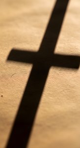 Aesthetic Christian Cross Shadow Wallpaper HD 4K - Spiritual Background