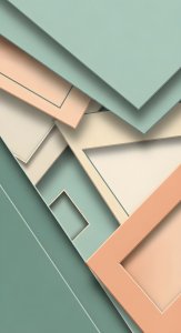 Abstract Geometric Material Design Wallpaper HD 4K - Aesthetic Pastel Layers