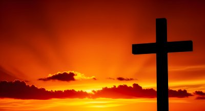 Beautiful Cross Sunset Wallpaper HD 4K Aesthetic Spiritual Background