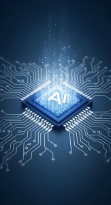 Cool AI Technology Wallpaper HD 4K - Artificial Intelligence Chip Aesthetic