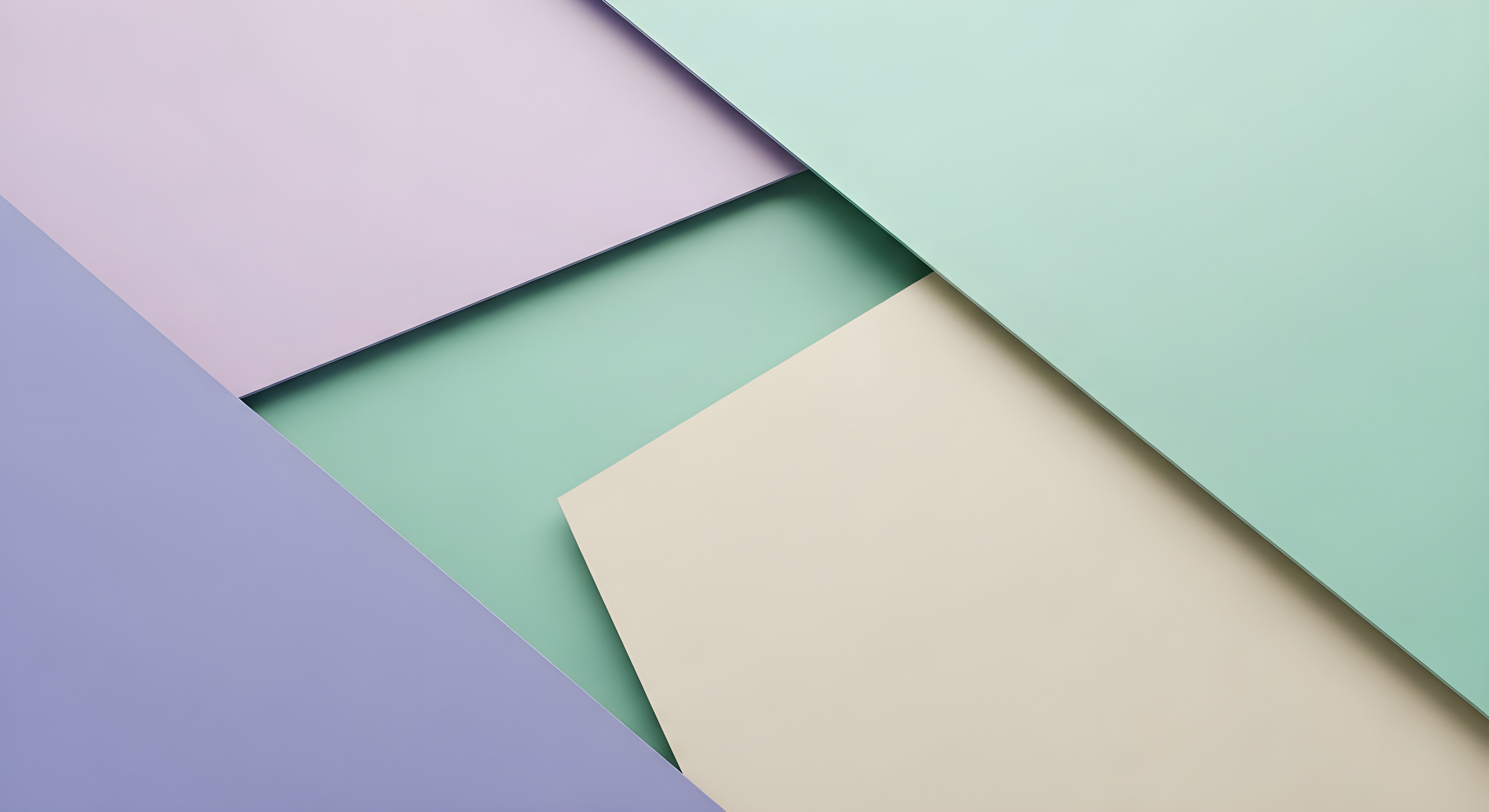 Minimalist Pastel Geometric Wallpaper 4K - Aesthetic Abstract Design