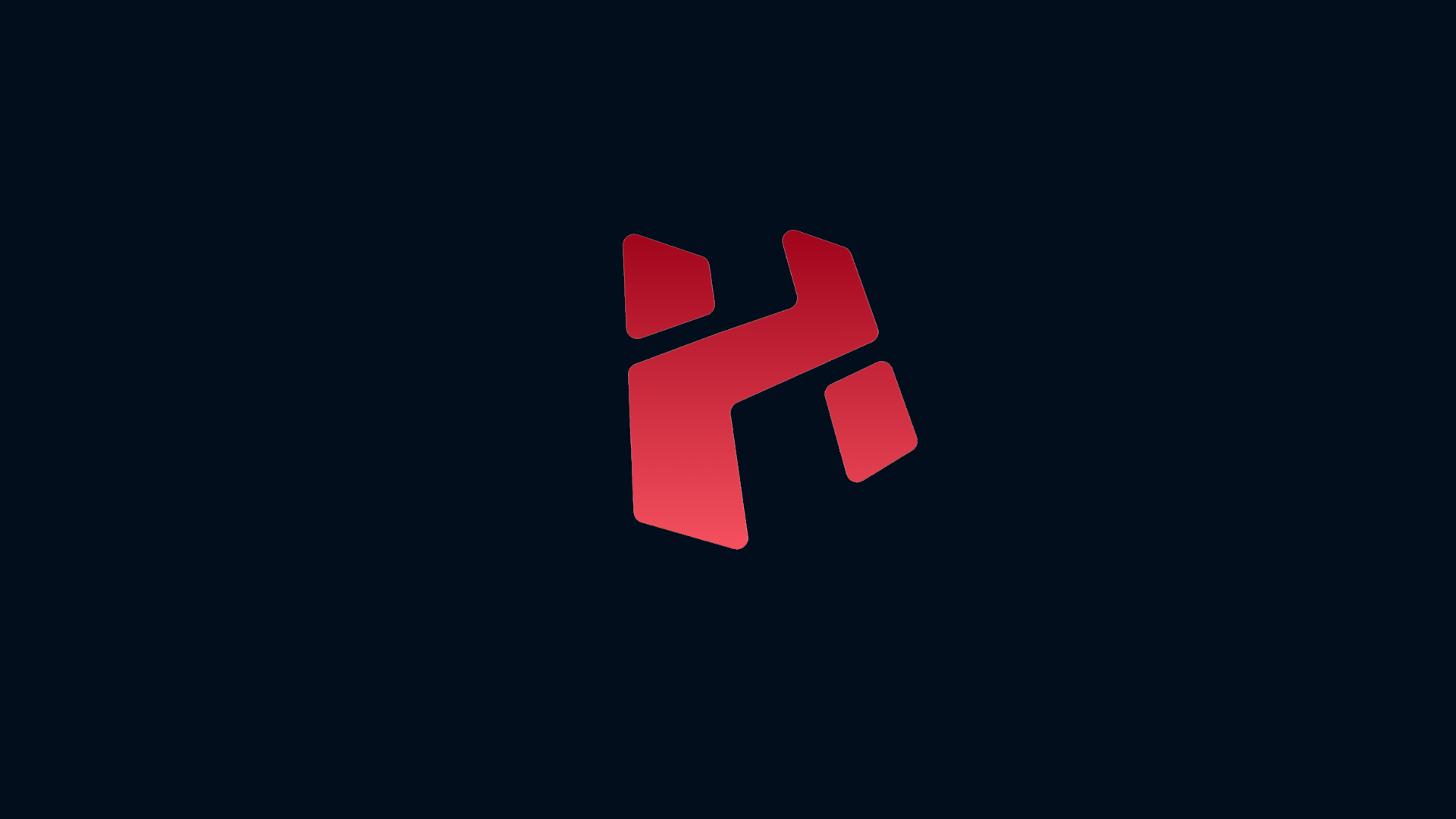 Cool Red Modern Letter H Logo Wallpaper HD 4K Aesthetic Dark Background