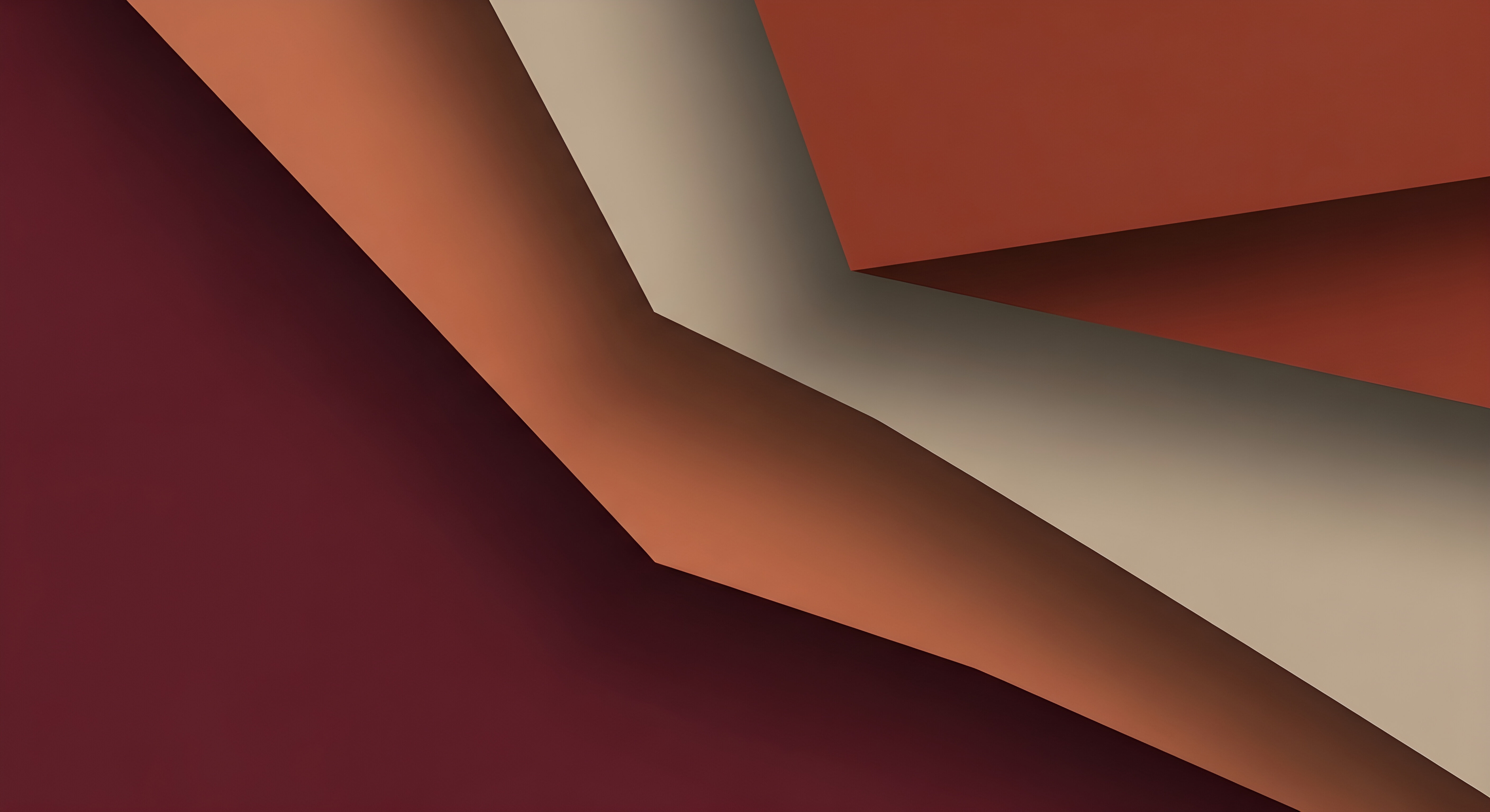 Aesthetic Abstract Geometric Layers Wallpaper HD 4K - Modern Minimalist Art