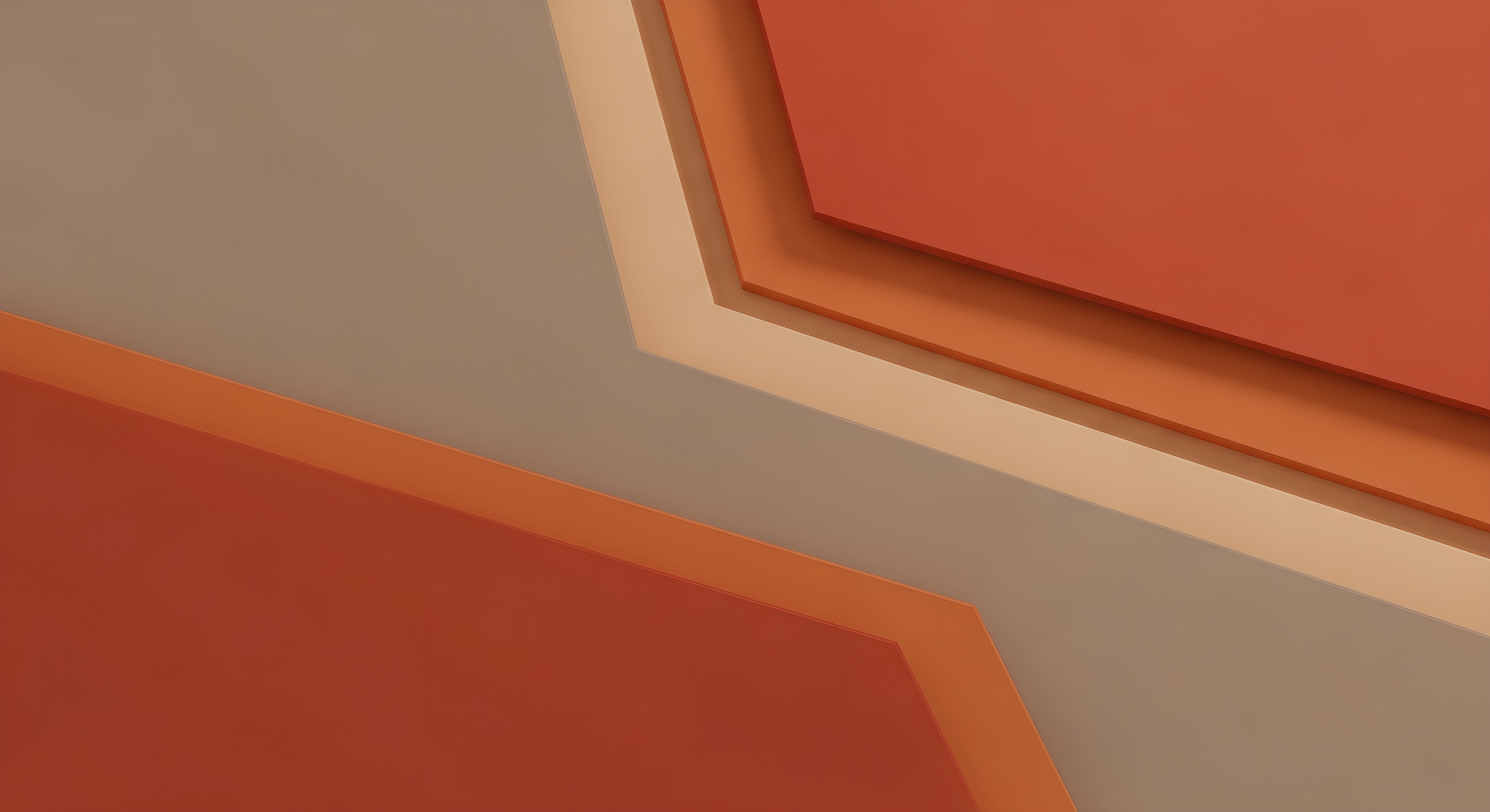 Abstract Geometric Layered Aesthetic Wallpaper HD 4K - Earth Tones