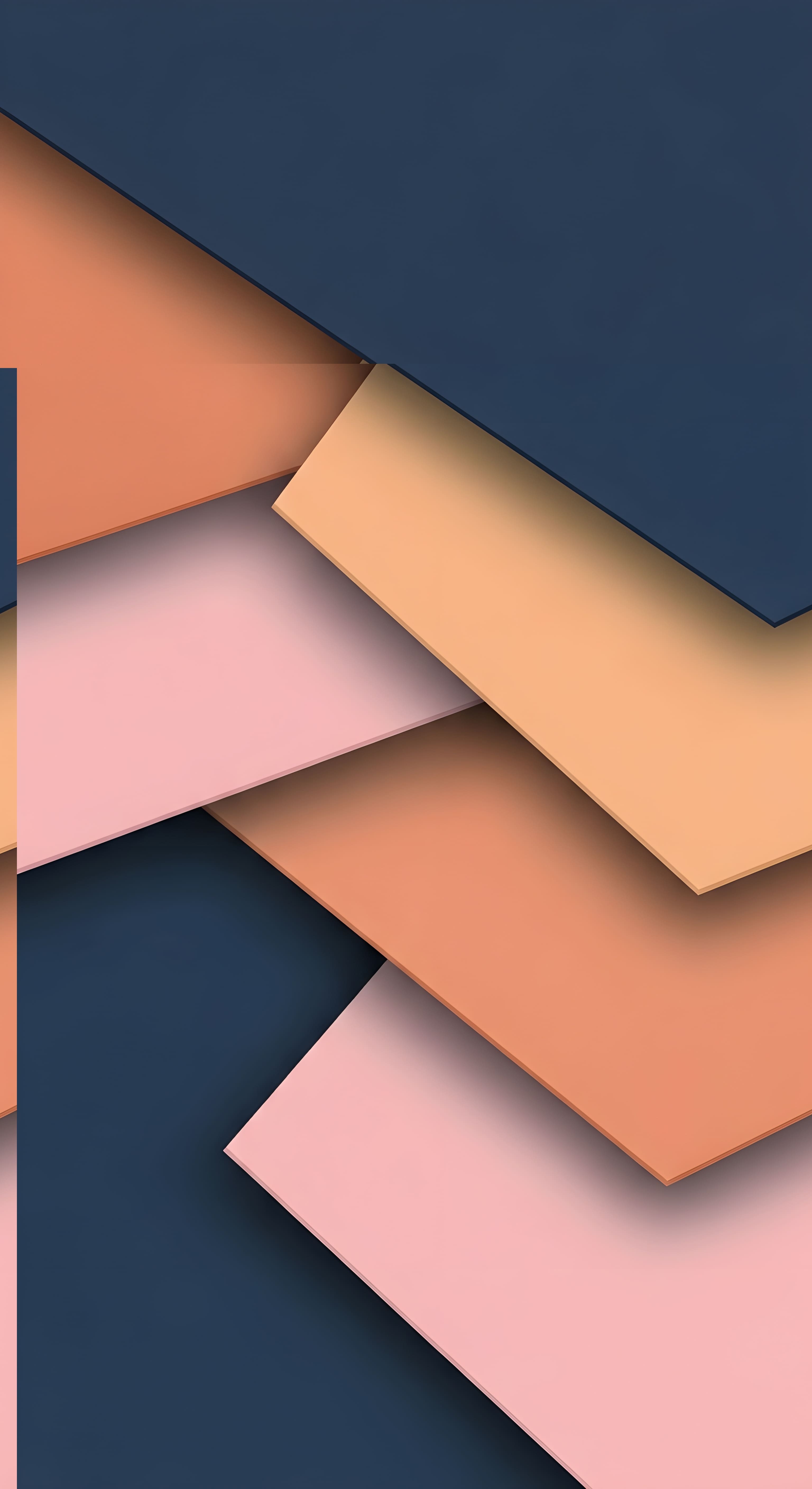 Modern Abstract Geometric Material Design Wallpaper HD 4K Aesthetic