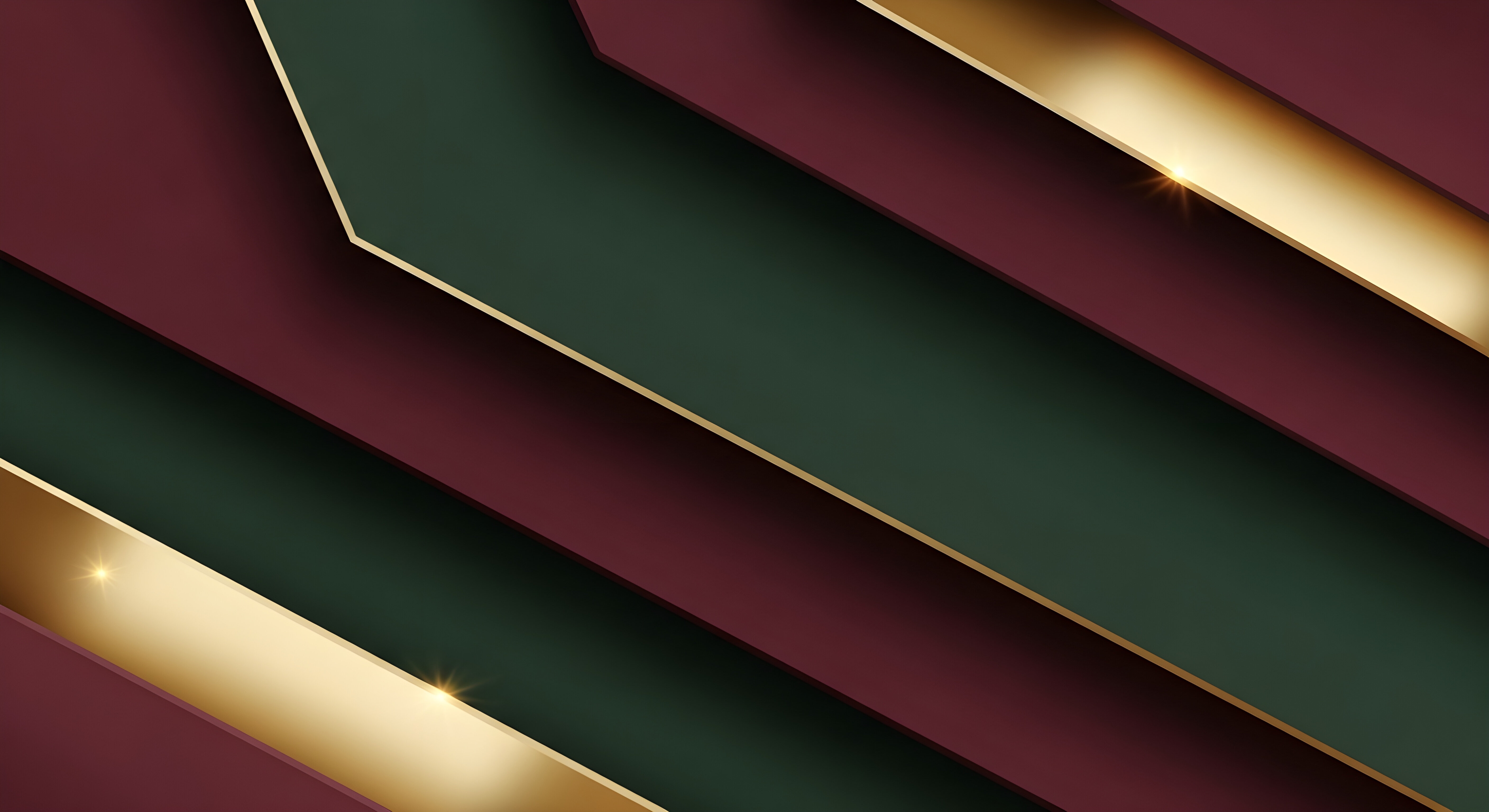 Luxury Abstract Geometric Wallpaper HD 4K - Elegant Maroon and Gold Aesthetic