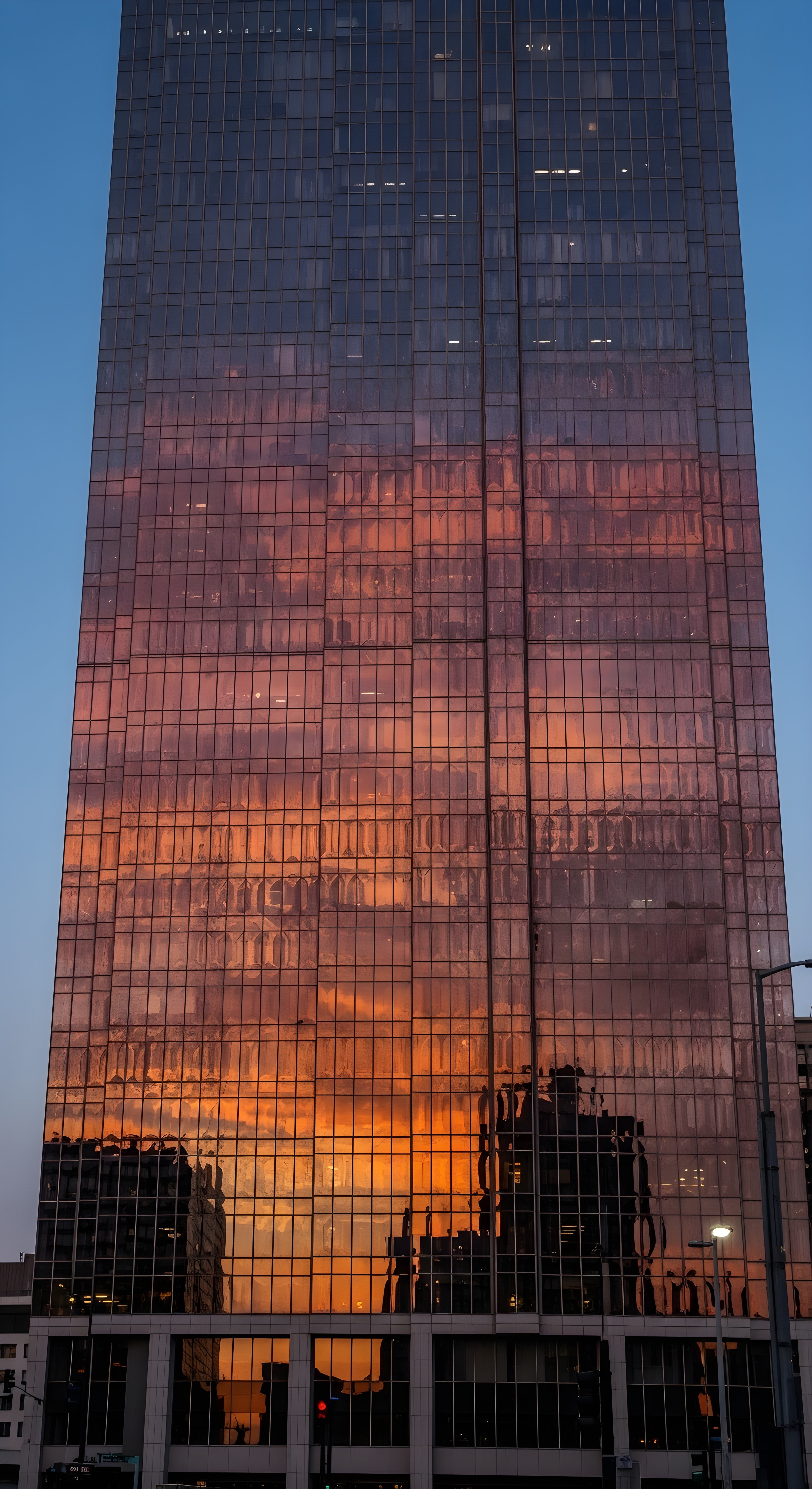 Stunning Sunset Reflection Architecture Wallpaper HD 4K Aesthetic