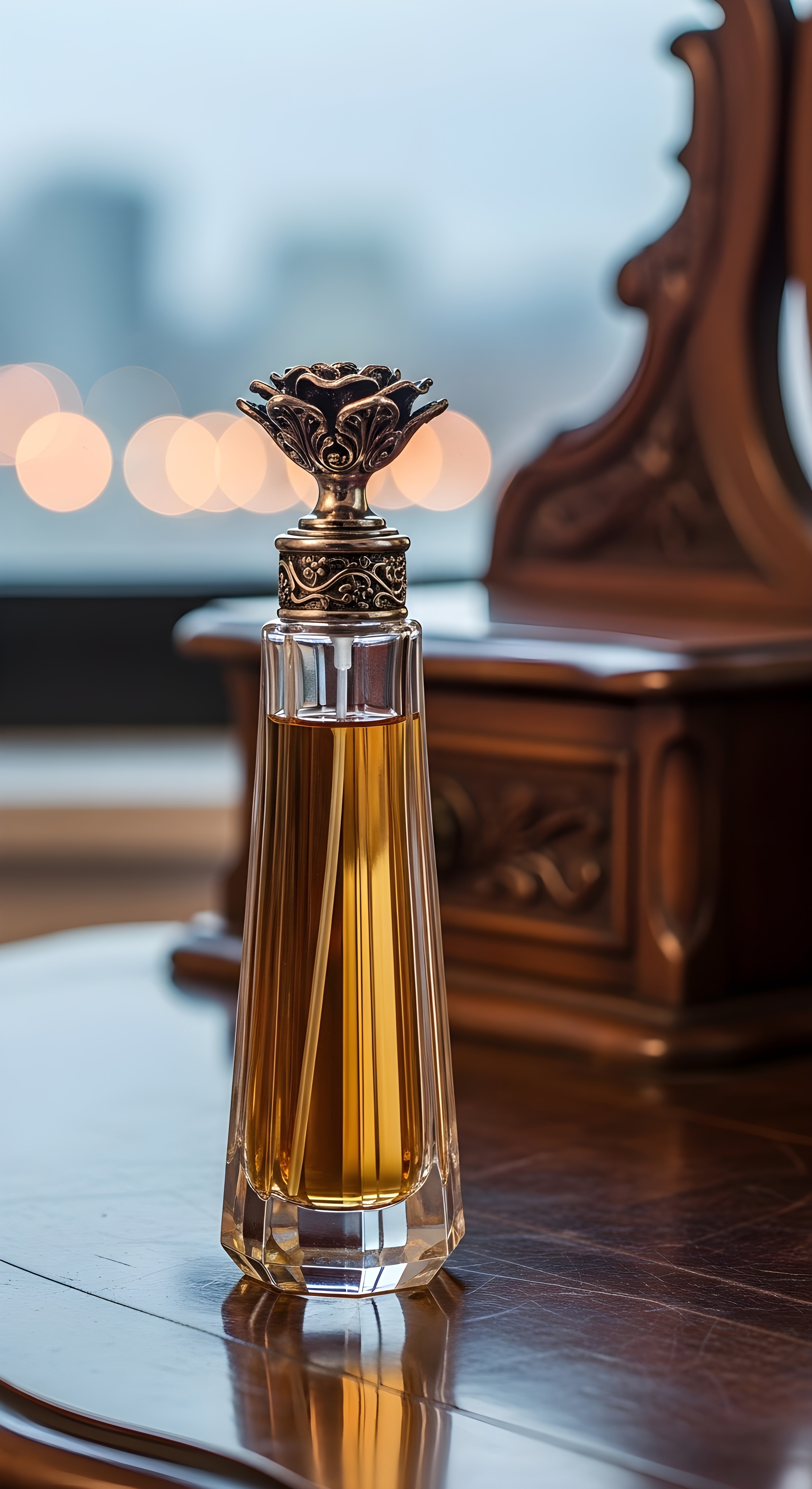 Vintage Luxury Perfume Bottle Aesthetic Wallpaper HD 4K for Desktop