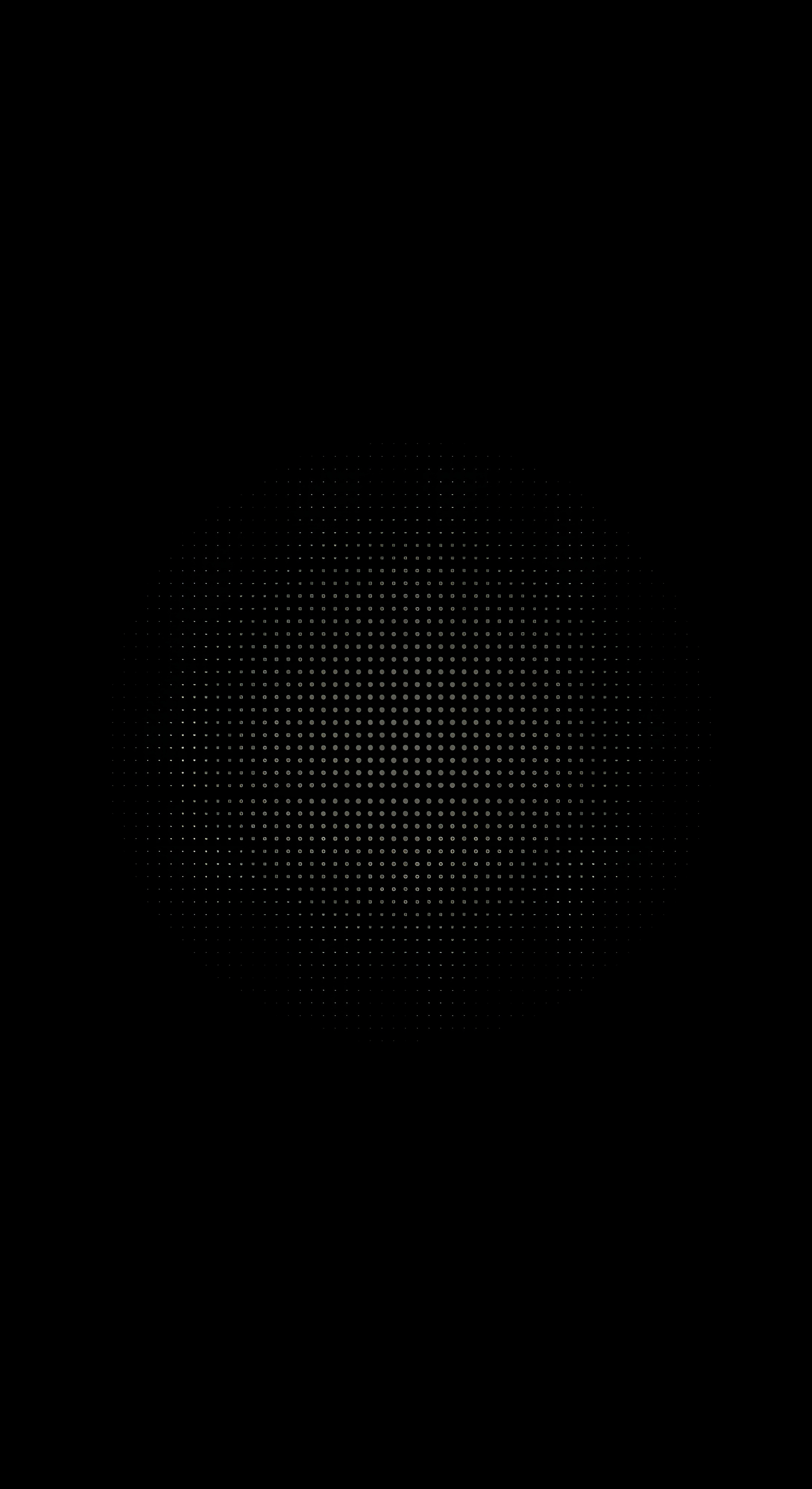 Minimalist Dark Halftone Dot Circle Wallpaper HD 4K Aesthetic for Mobile
