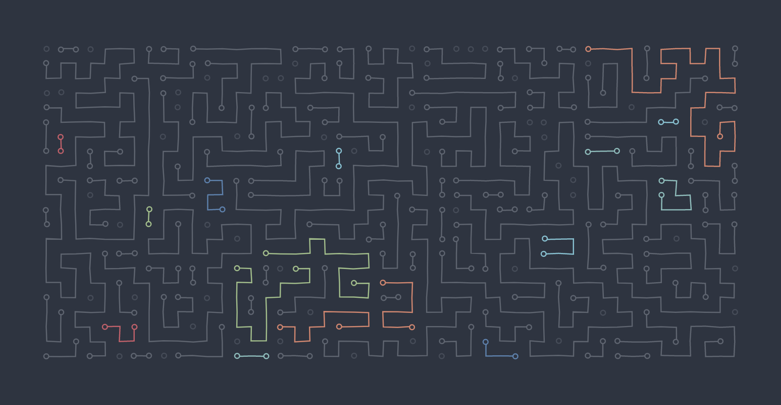 Cool Aesthetic Tech Circuit Maze Abstract Wallpaper HD 4K Background
