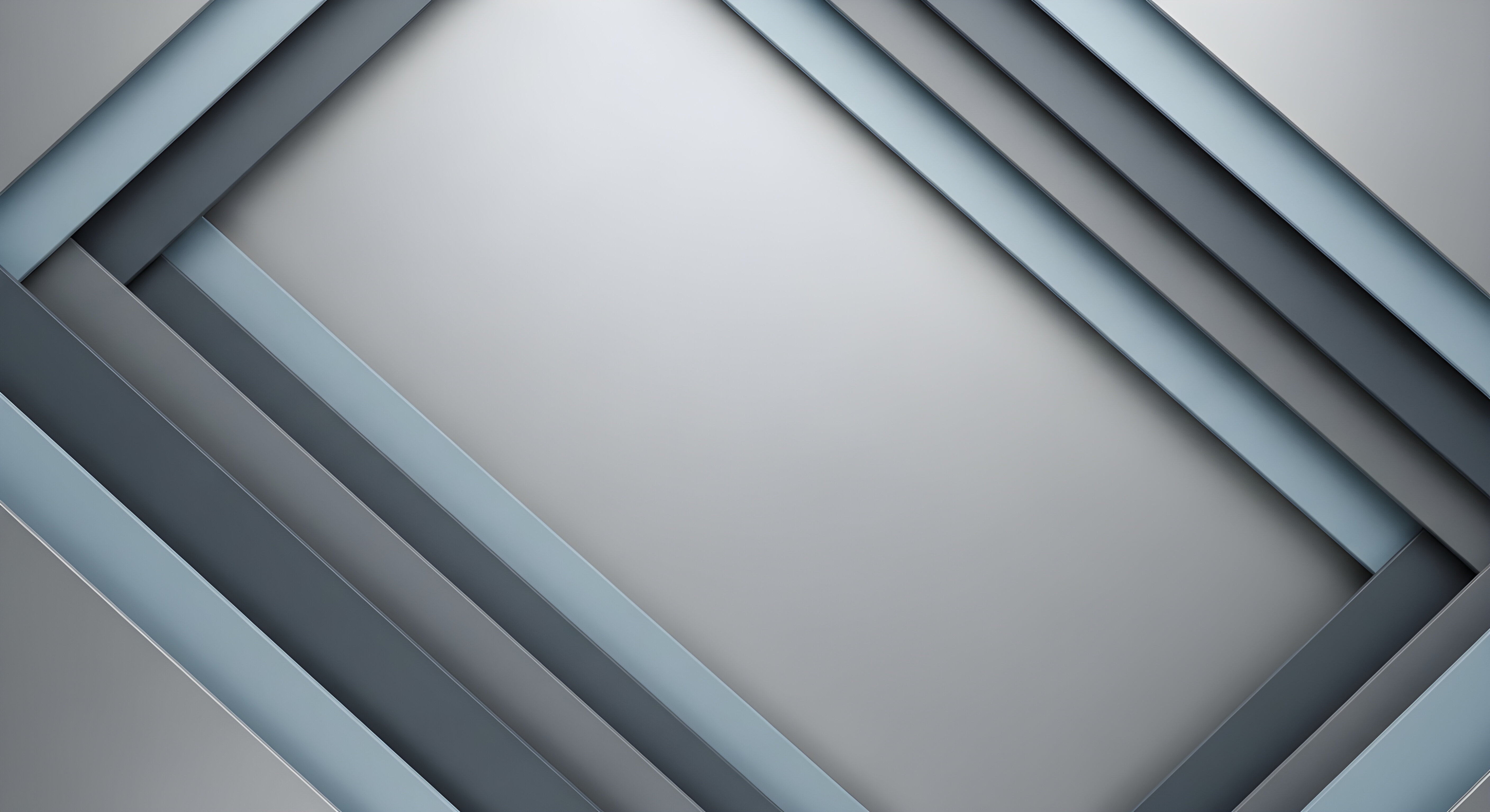 Modern Abstract 3D Geometric Wallpaper HD 4K - Sleek Metallic Aesthetic