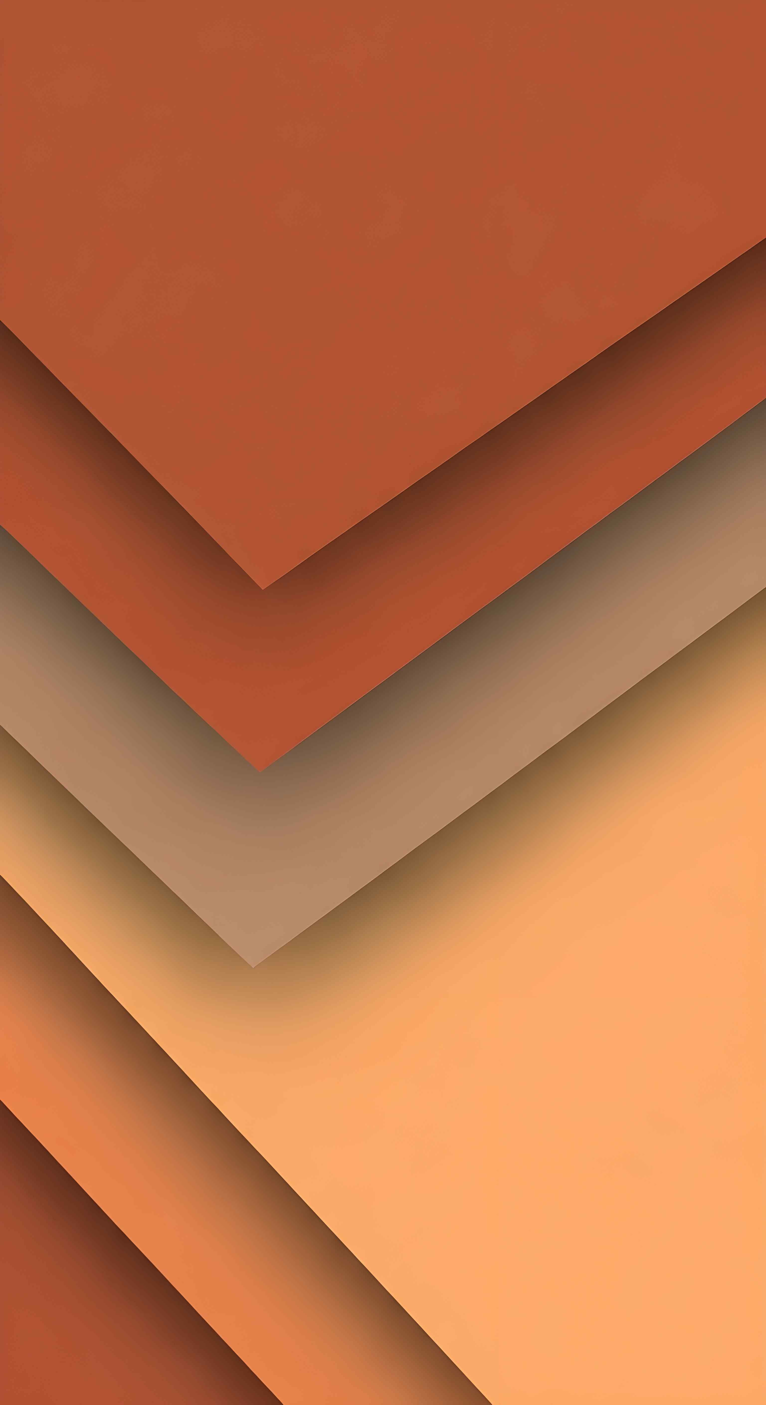 Aesthetic Abstract Geometric Wallpaper HD 4K - Cool Orange Material Design