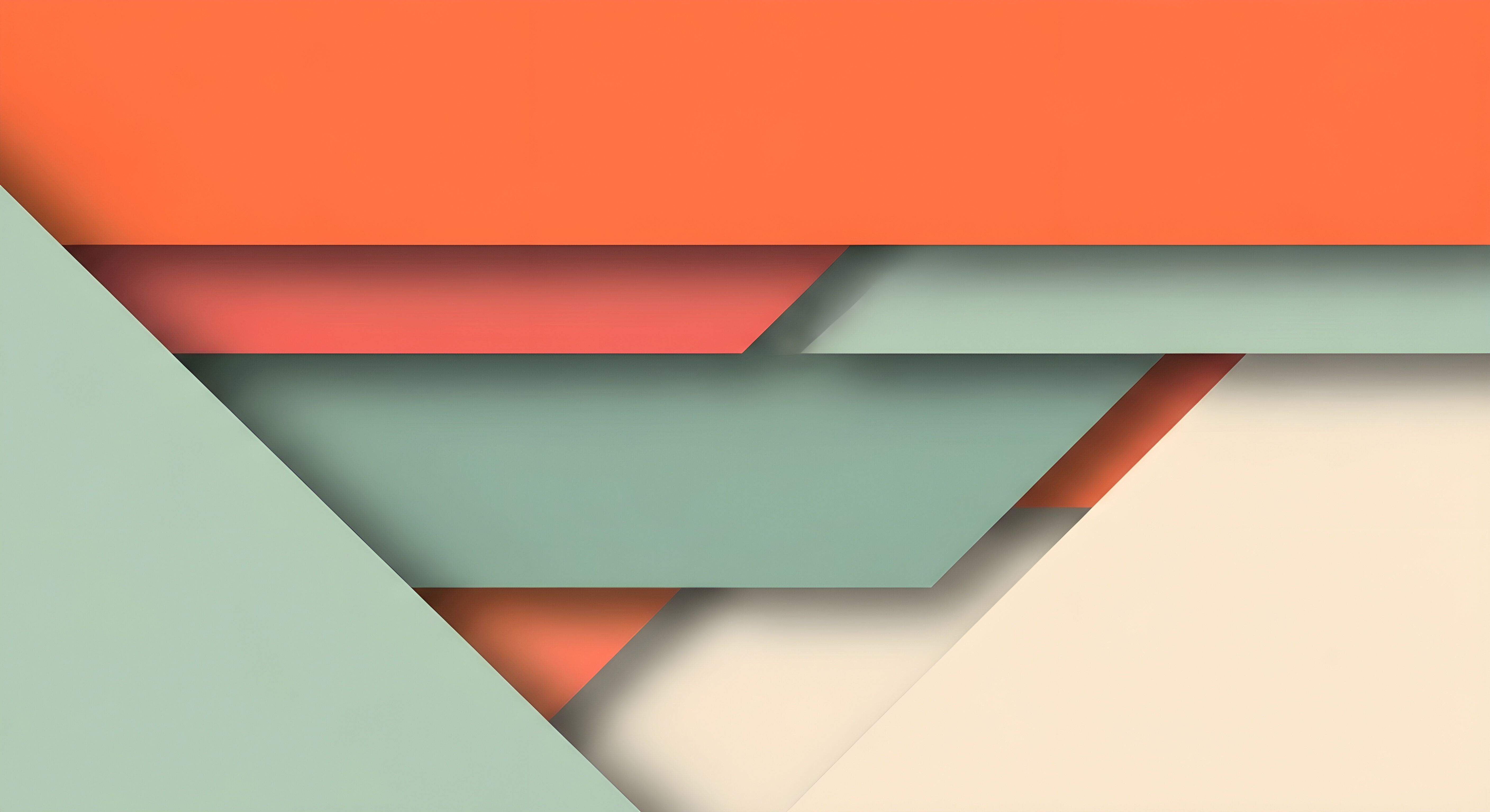 Aesthetic Material Design Wallpaper 4K - Minimalist Geometric Abstract HD