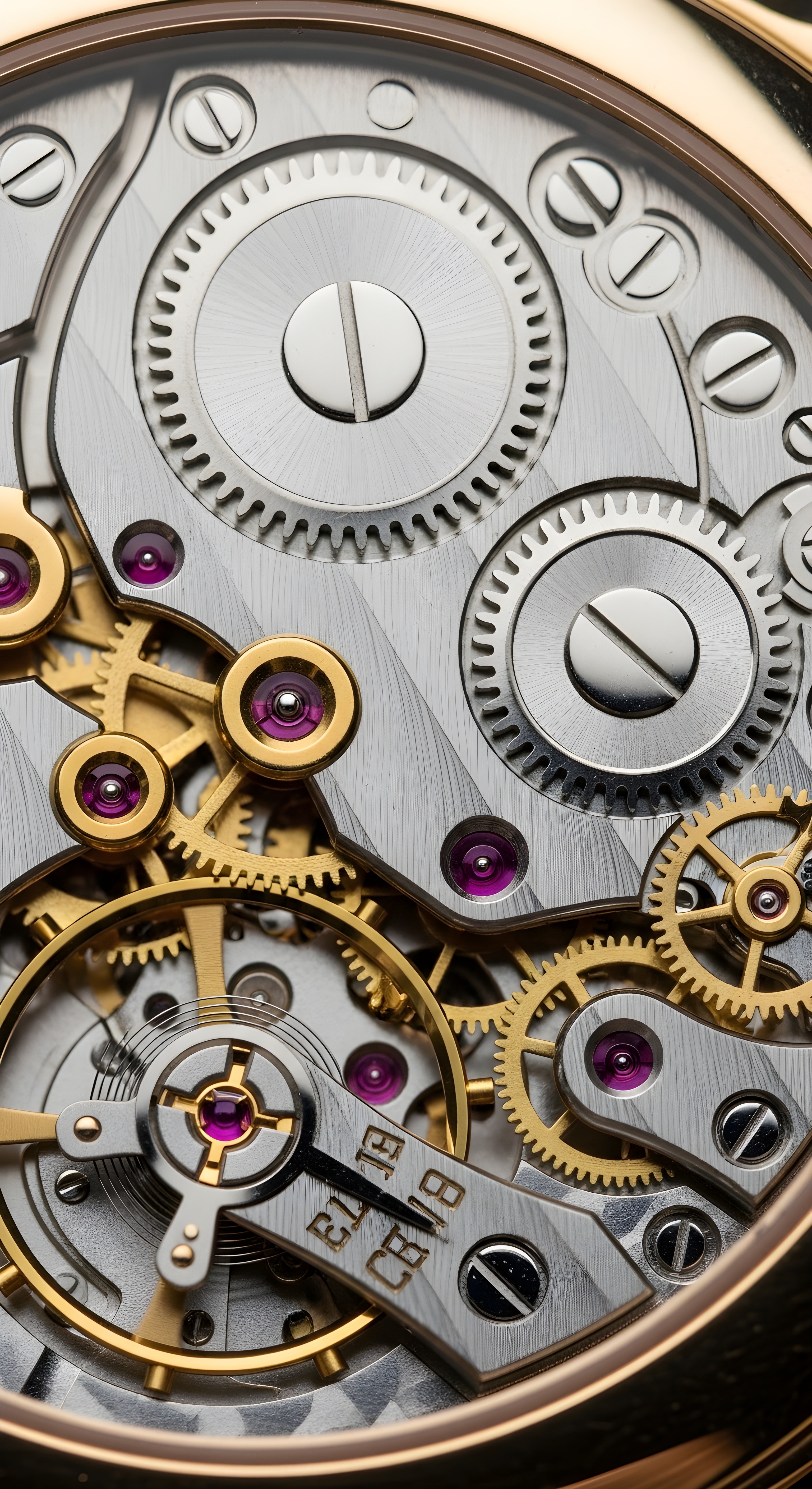 Luxury Mechanical Watch Movement 4K Wallpaper - Aesthetic Clockwork Gear Detail