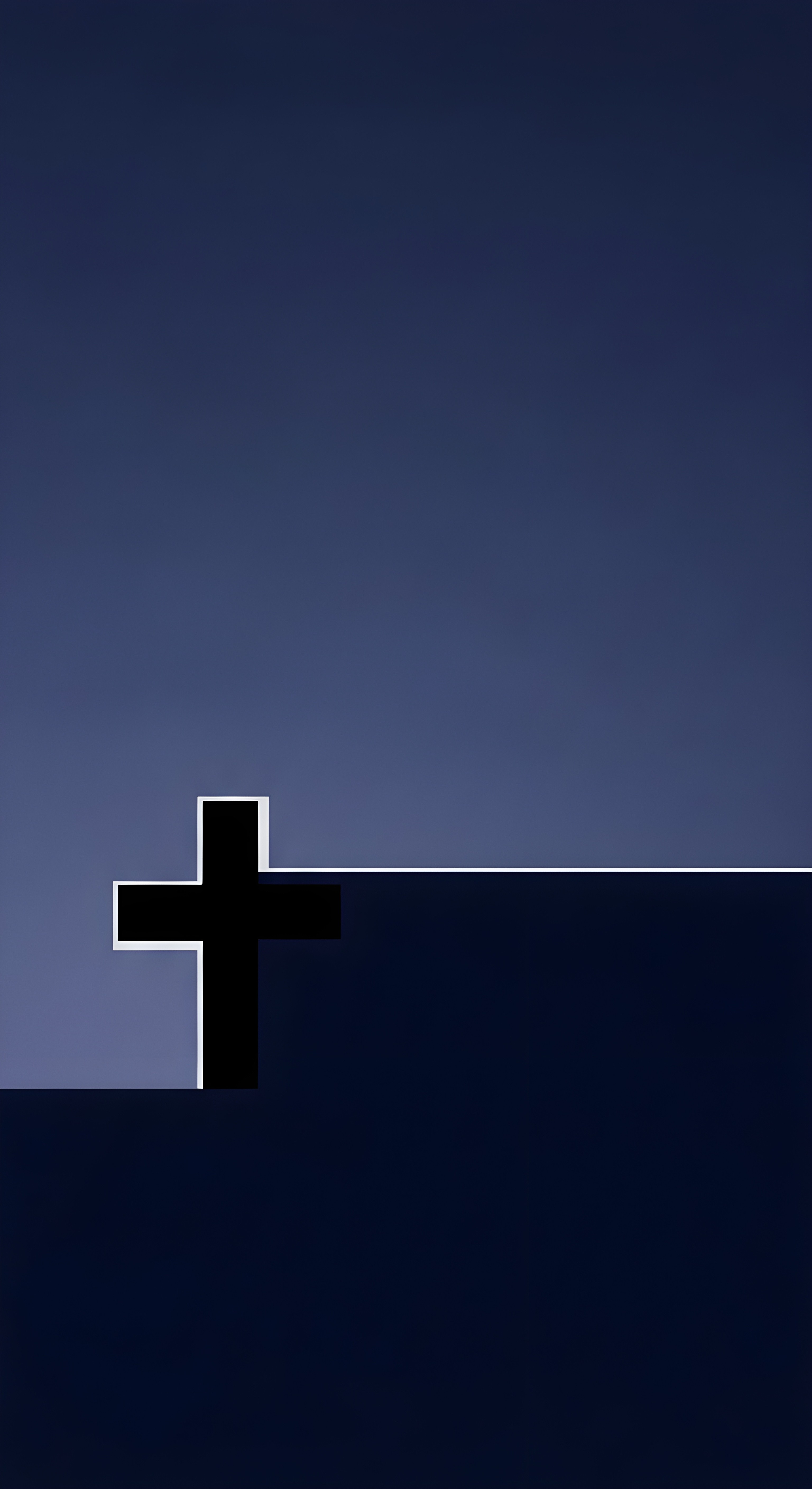 Aesthetic Minimalist Cross Wallpaper HD 4K - Dark Religious Background
