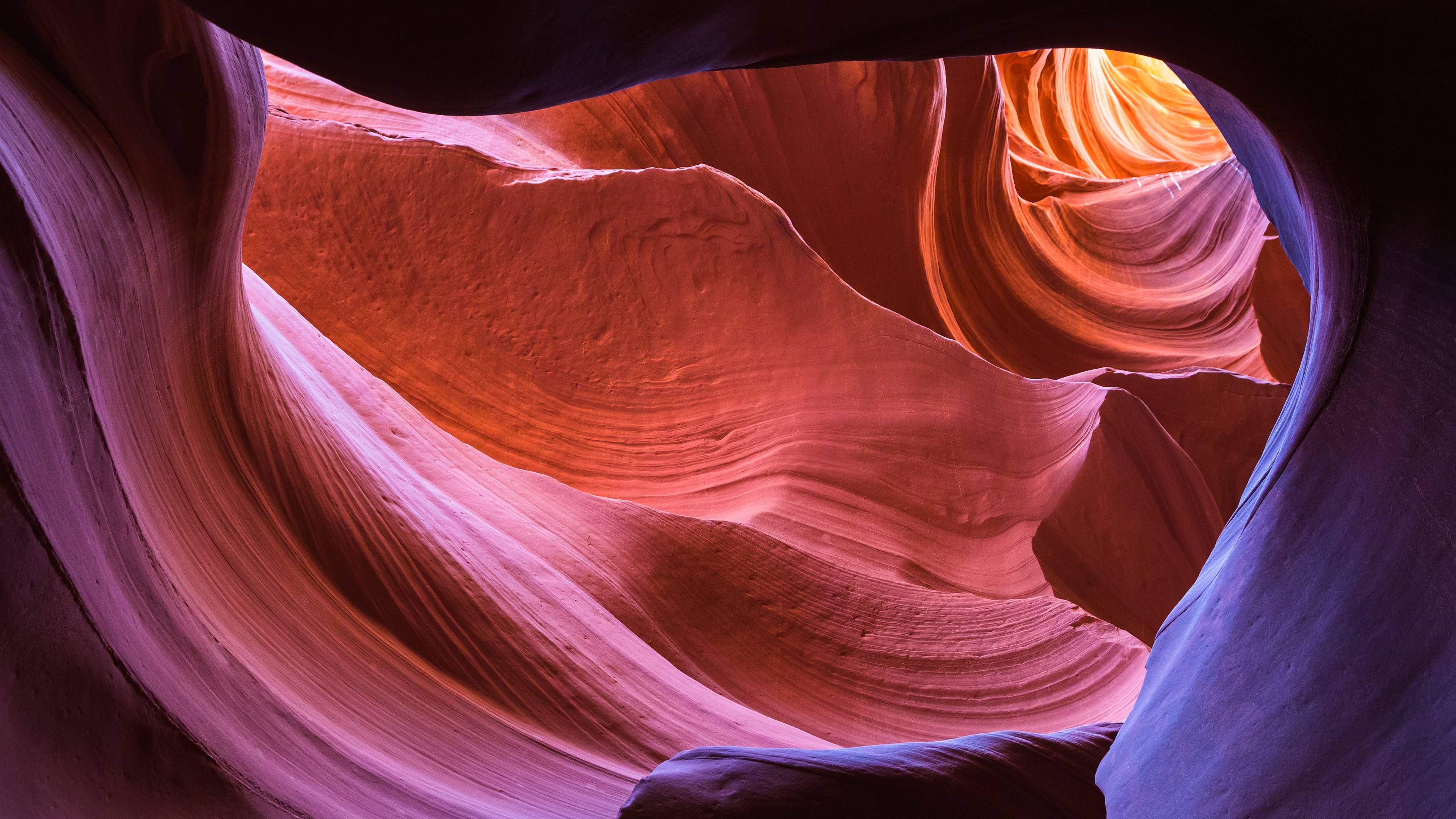 Antelope Canyon Wallpaper HD 4K - Aesthetic Sandstone Nature Background