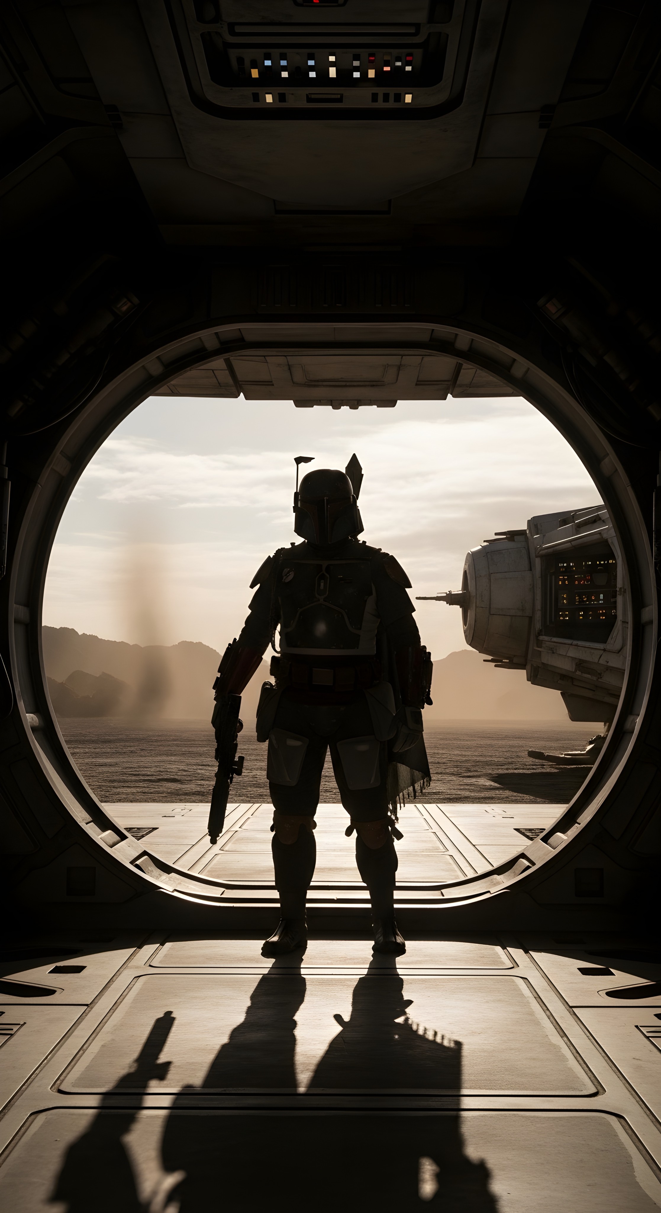 Epic Boba Fett Bounty Hunter Wallpaper HD 4K - Cool Sci-Fi Aesthetic