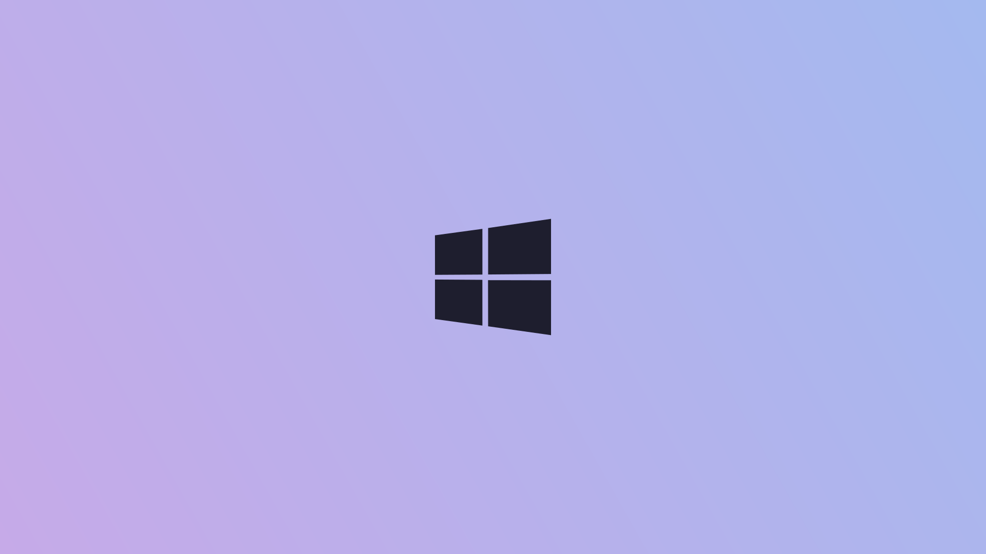 Aesthetic Windows Minimalist Logo Wallpaper HD 4K Purple Gradient