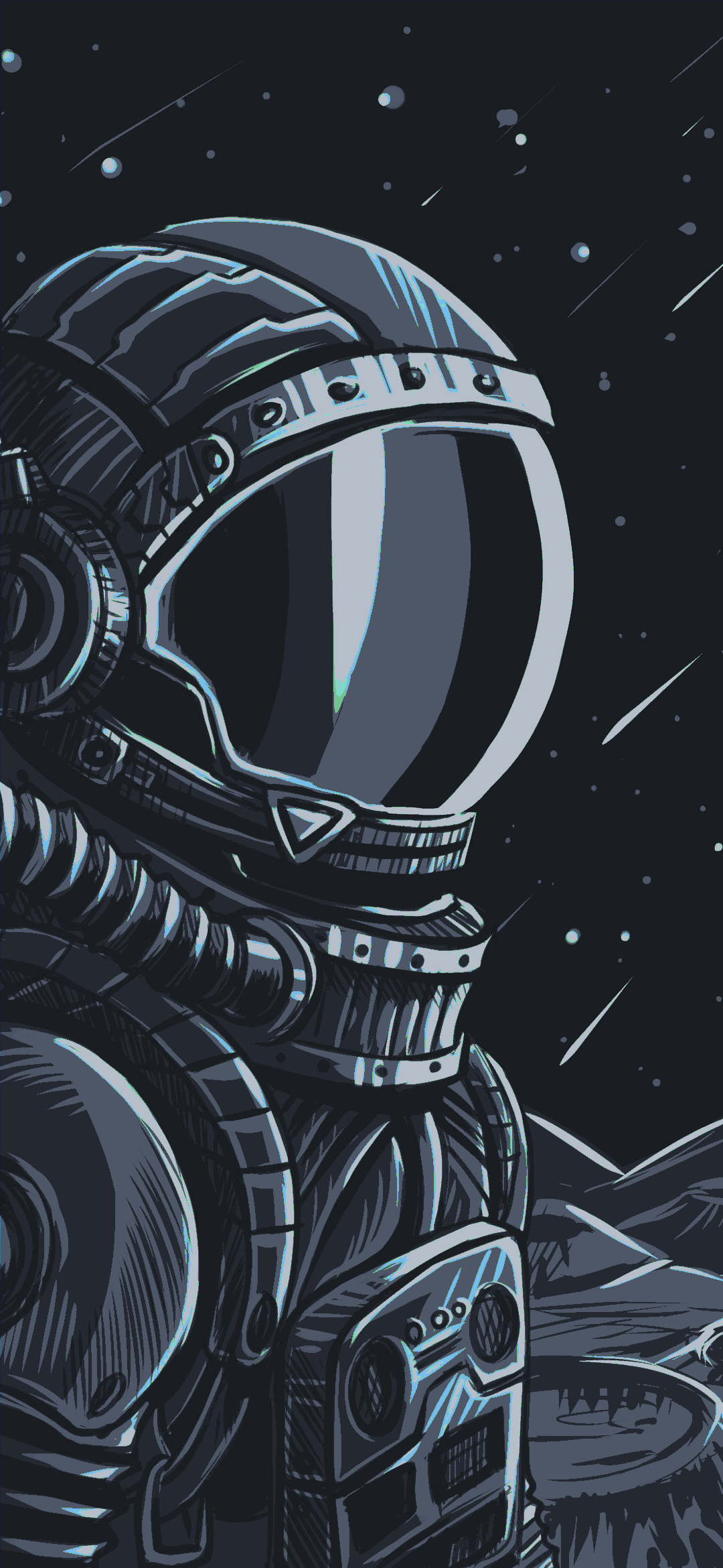 Cool Aesthetic Astronaut Wallpaper HD 4K - Dark Space Sci-Fi Art