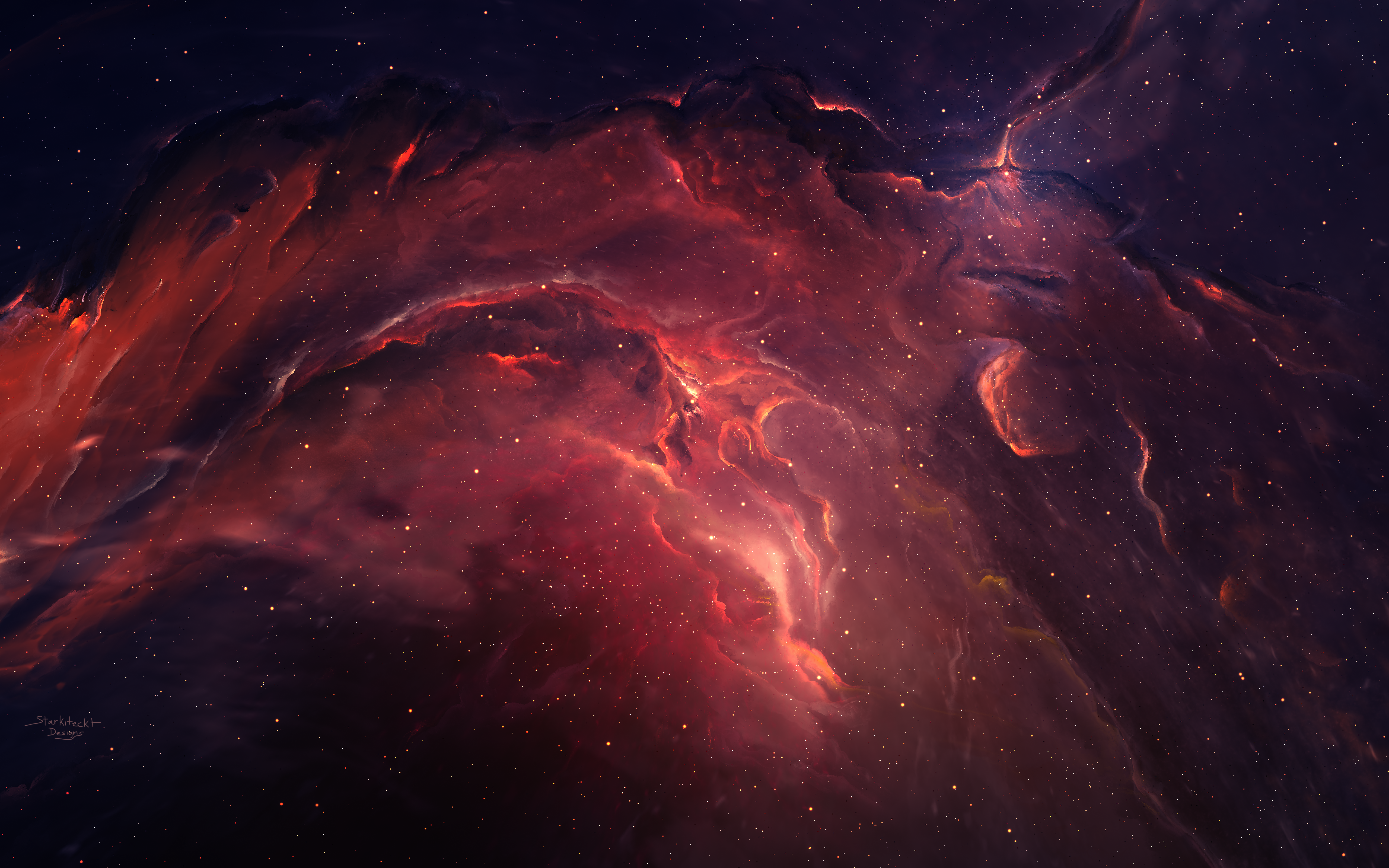 Stunning Deep Space Nebula Wallpaper HD 4K - Aesthetic Galaxy Background