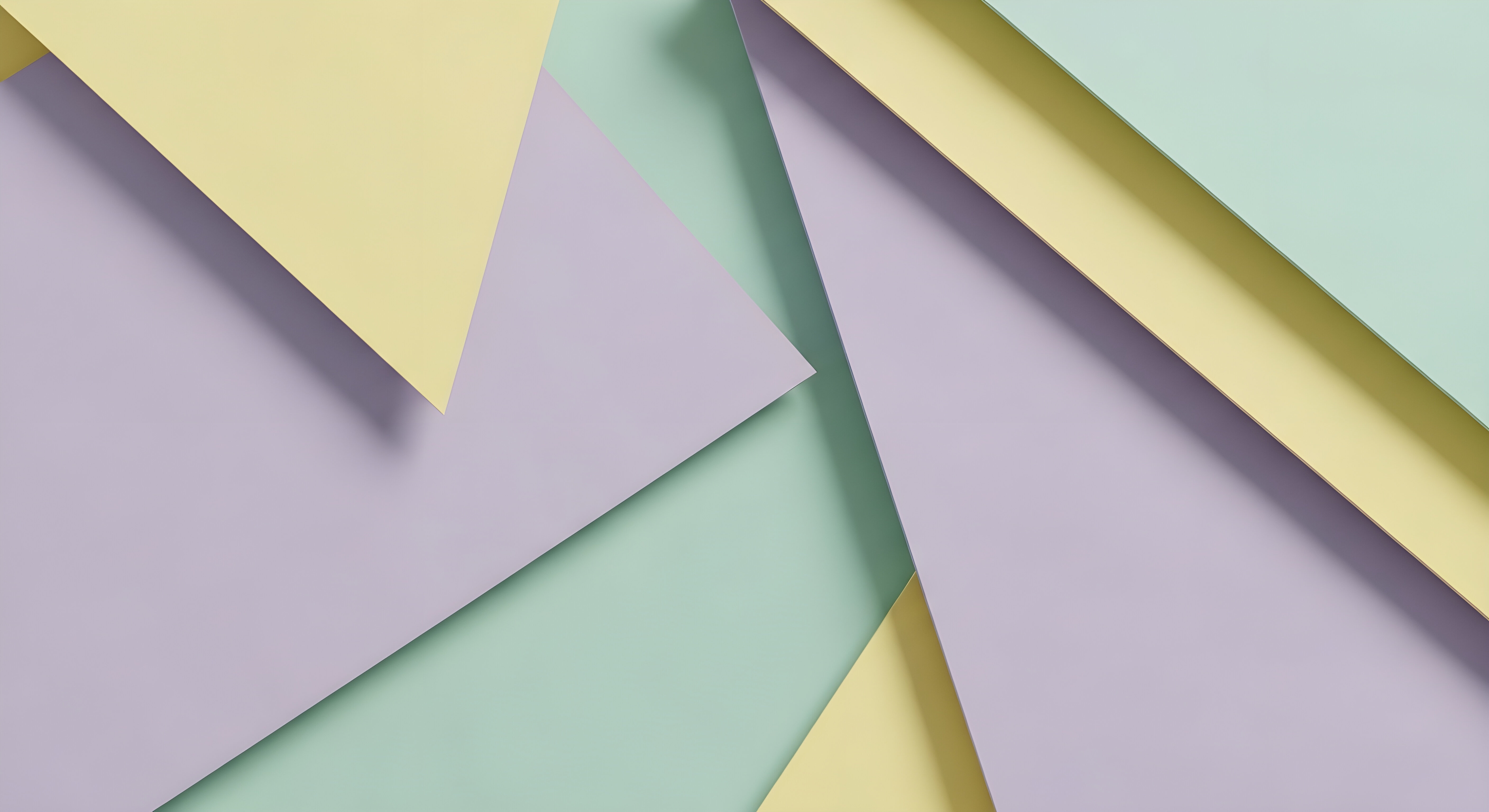 Abstract Geometric Pastel Shapes Wallpaper HD 4K Aesthetic Background