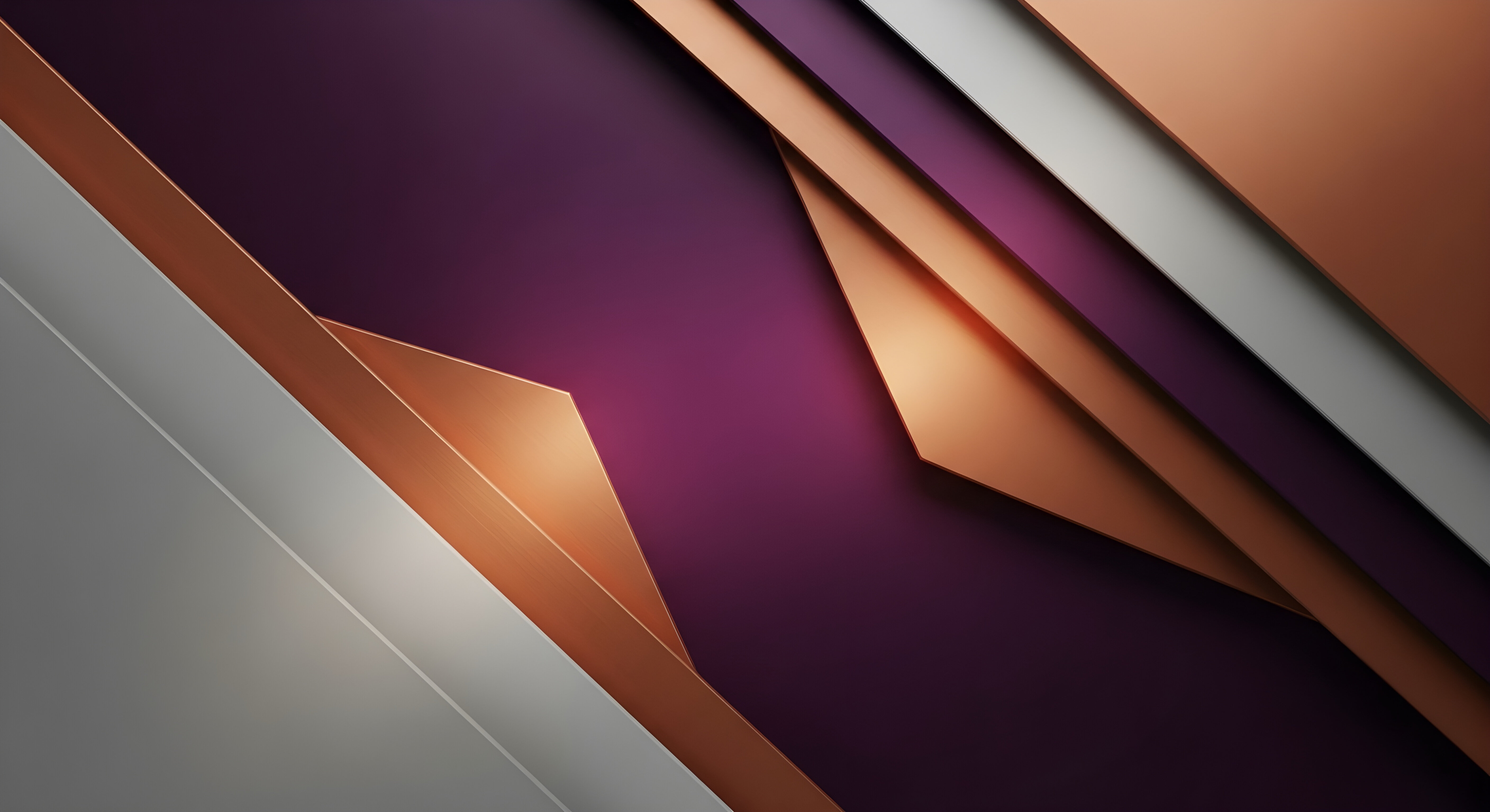 Premium Abstract Geometric Wallpaper HD 4K - Aesthetic Metallic Design